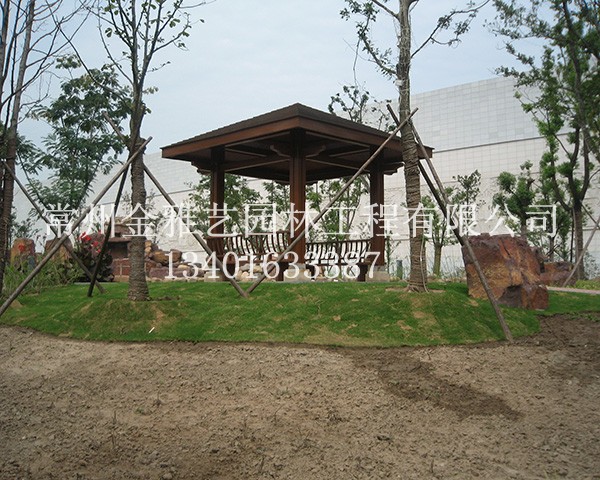 防腐木亭